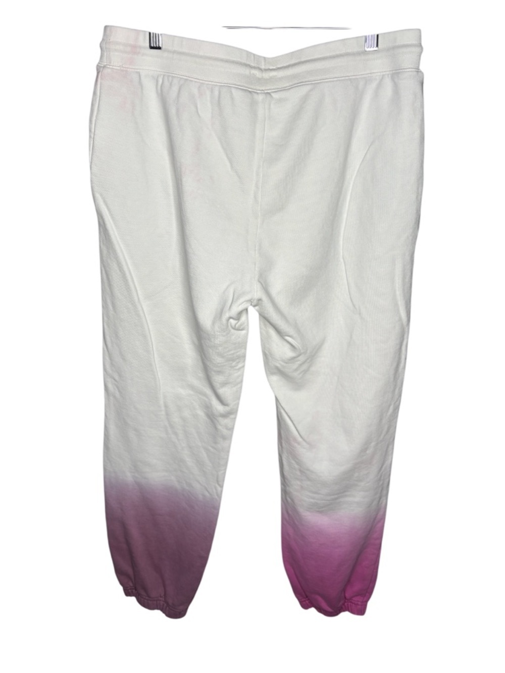 Peloton Ombre Joggers | White Pink & Purple Dip Dye Sweatpants | Cotton Lounge - Picture 7 of 7